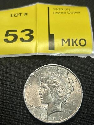 1923 Peace Dollar