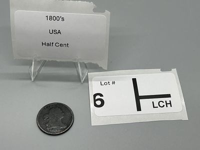 1800's US Half Cent