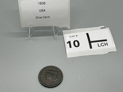 1836 Coronet Head Cent