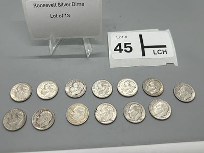 Roosevelt Silver Dime Lot of 13