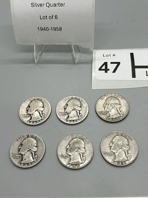 Silver Quarter Lot of 6