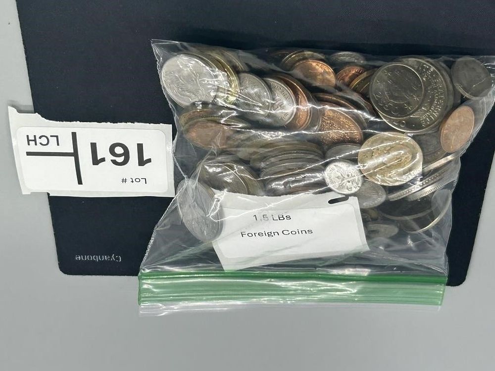 Lot 161: 1.5 Lbs Foreign Coins