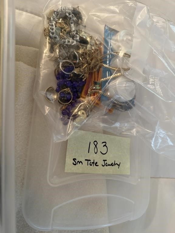 Lot 183: Small Tote of Jewelry