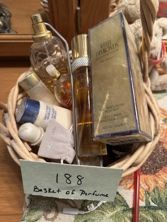 Lot 188: Basket of Perfumes