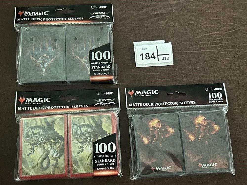 Lot 184: Ulta-Pro Card Sleeve  - 100 Count - Lot of 3