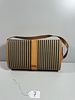 Vintage Fendi Striped Canvas Crossbody Bag, 6" Tal. A vintage Fendi crossbody bag, featuring a Image - 1