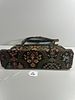 A Vintage Floral Tapestry Top Handle Frame Handbag. A vintage floral tapestry top handle frame Image - 2