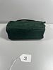 Elite PURSES NEW YORK Dark Green Suede Handbag, 7. An Elite PURSES NEW YORK dark green suede Image - 2