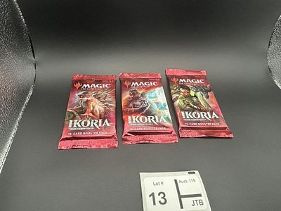 MTG Ikoria: Lair of Behemoths - Booster Pack Lot. Lot of 3Sealed