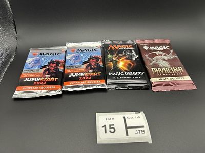 MTG Mixed Booster Pack Lot of 4. Sealed2 x Jumpstart 20221 x Magic Origins1 x Phyrexia All Will 