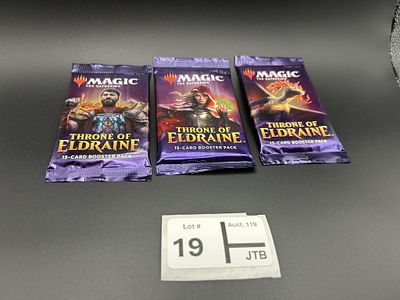 Throne of Eldraine - Draft Booster Pack Lot of 3. Sealed