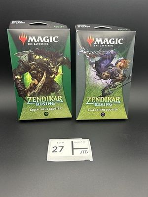 Zendikar Rising - Theme Booster Lot of 2. SealedZendikar Rising - Theme Booster [Black]Zendikar 