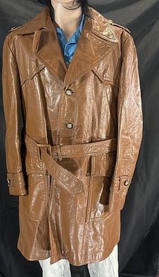 Penthouse Men's Leather Coat. Size 44