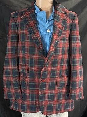 Men's Red Plaid Botony 500 Jacket