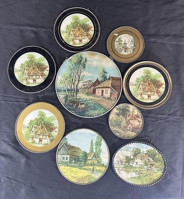 9 Antique Flue Covers-Featuring Cottages