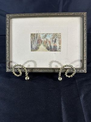 Wallace Nutting (1861–1941) hand colored print. Matted and framed to 7.5" x 5.5"