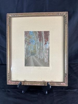 Wallace Nutting (1861–1941) "New Hampshire. Delights"; Matted and framed to 11"x13"