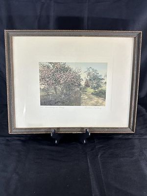 Wallace Nutting (1861-1941) "A Morning in May". Colored Print; Matted and framed to 18" x 14"