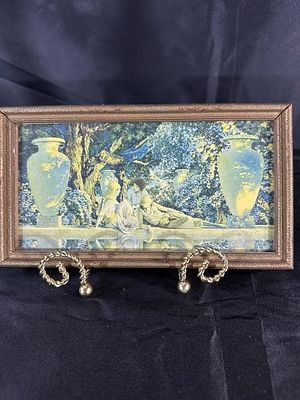 Maxfield Parrish (1870-1966) "The Garden of Allah. Print; Framed under glass to 9.5" x 5"