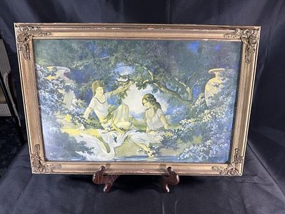 Chester K. Van Nortwick (1881-1944) "Bower of. Paradise" Vintage Print; framed under glass to 