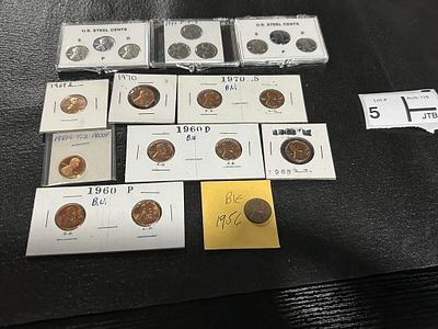 Penny Lot with 1956 "BIE" Error