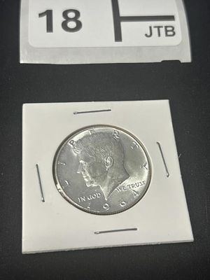 1964 Kennedy Half Dollar. 90 % Silver