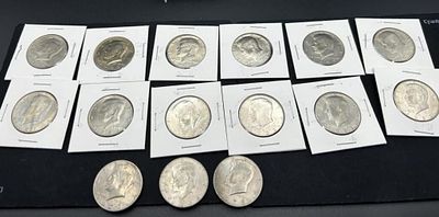 1977-83 Kennedy Half Dollar Lot of 15. Some appear to be BU