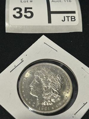 1921 Morgan Silver Dollar. Appears BU