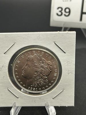 1921 Morgan Silver Dollar. Appears BU