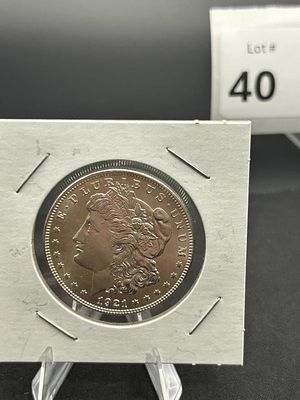 1921 Morgan Silver Dollar. Appears BU