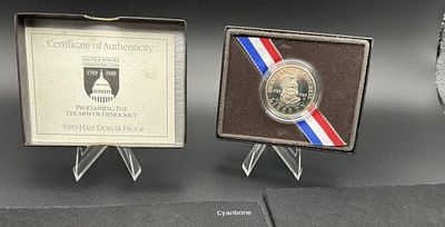 1989-S Congress Bicentennial Half Dollar Proof. Commemorative Coin