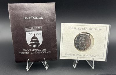 1989 D Congress Bicentennial Half Dollar Proof. Commemorative Coin