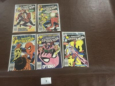 The Amazing Spiderman Comic Book Lot of 5. #250 #246 #245 #243 #242
