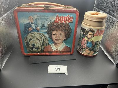 Little Orphan Annie Metal Lunchbox with Thermos