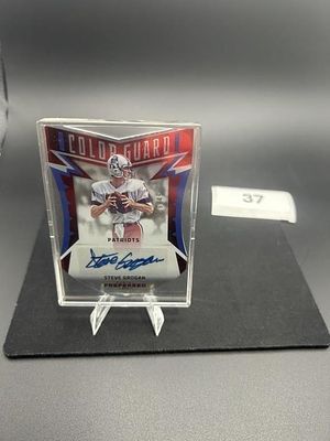 Steve Grogan 2016 Panini Preferred Color Guard:. Die Cut Auto 06/49