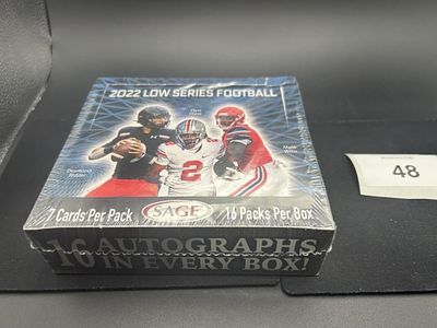 2022 Sage Hit Premier Draft Low Series Box:. Factory Sealed Hobby Box 16 Autographs