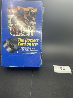 1990 Pro Set Series 1 NHL Hockey Hobby Box:. Factory Sealed 36 Wax Packs