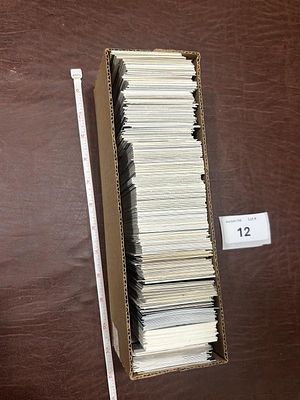 Box of lot of Cards Appears Late 80's-00's. Football