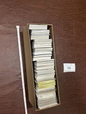 Box of lot of Cards Appears Late 80's-00's. Football