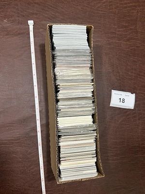 Box of lot of Cards Appears Late 80's-00's. Football