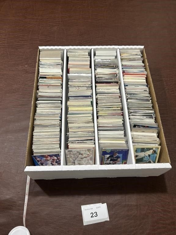 Box lot of Cards Appears Late 80's-00's. Baseball