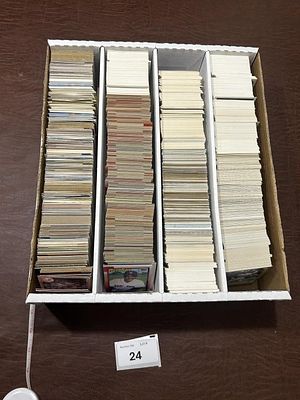 Box lot of Cards Appears Late 80's-00's. Baseball