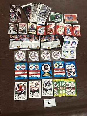 Mixed Lot of Sports Cards & Sticers