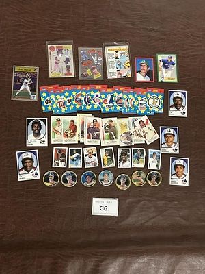 Baseball Mini Card, Sticker & Cap Lot