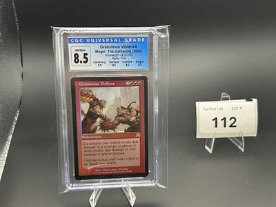 MTG Gratuitous Violence Foil. Onslaught Graded CGC 8.5