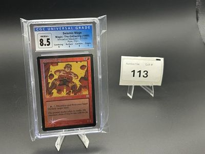 MTG Seismic Mage Foil. Mercadian Masques Graded CGC 8.5