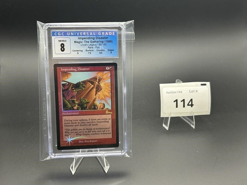 MTG Impending Disater Foil. Urza's Legacy 
Graded CGC 8