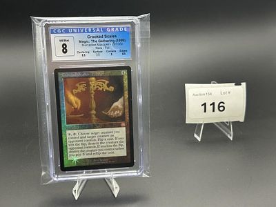 MTG Crooked Scales Foil. Mercadian Masques Graded CGC 8