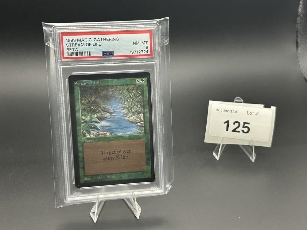 MTG Stream of Life. Beta 
Graded PSA 8