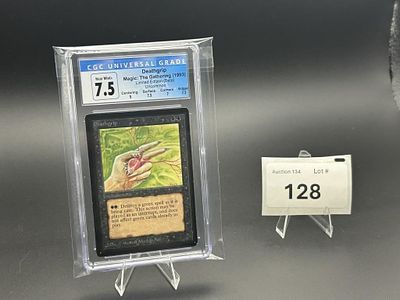 MTG Deathgrip. Beta Graded CGC 7.5